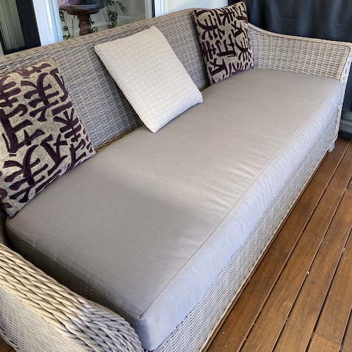 Mark, Essendon VIC | Wicker chair pads